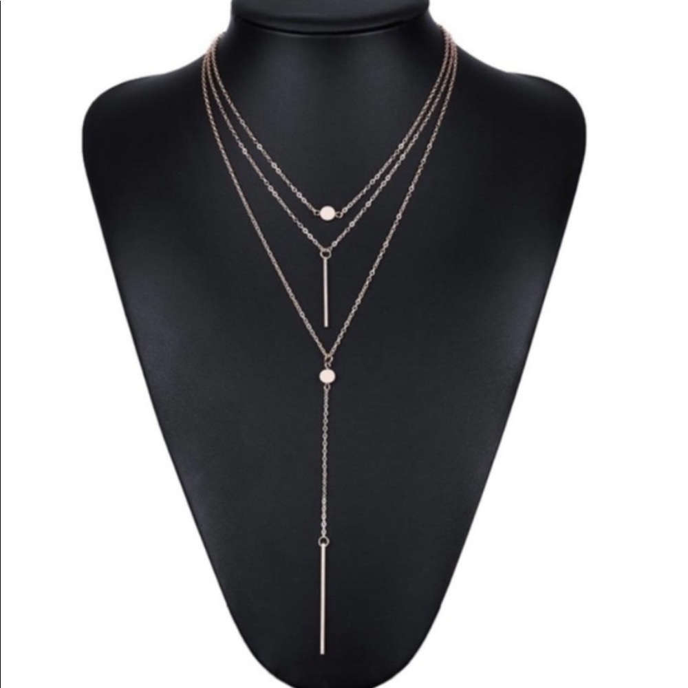 3 Layer Gold Chain Necklace